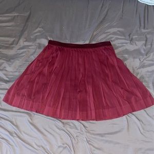 Maroon skater skirt
